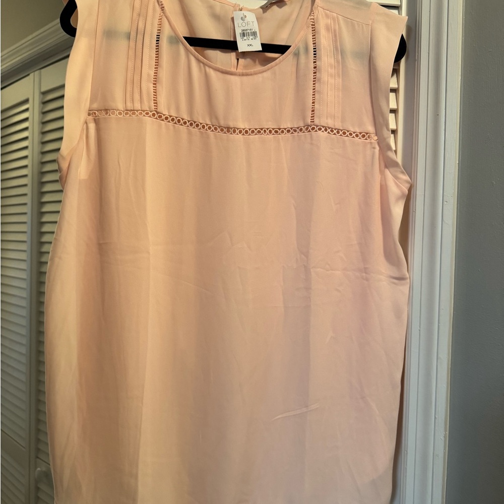 Loft Women's Pink Sleeveless Top